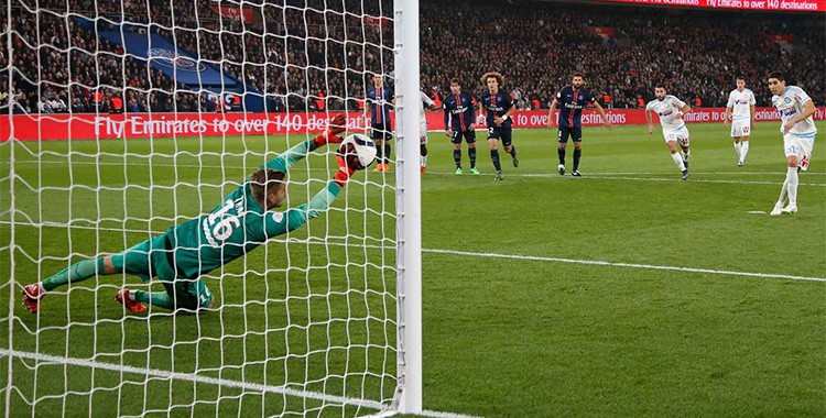 Penalty raté par l'OM